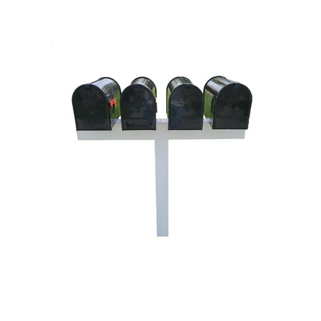 Foro 4L Sleeve Vinyl Mailbox Post, White FO2827642